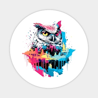 Owl Bird Animal Freedom World Wildlife Beauty Adventure Magnet